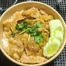 ข้าวหมูกระเทียม