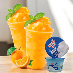 ส้มปั่นสมูทตี้โยเกิร์ต