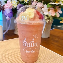 กล้วยหอม-สตรอว์เบอร์รี่สมูทตี้