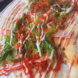 ยำสาหร่าย+ปลาเส้น