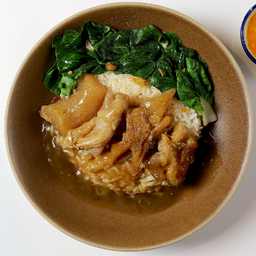 ข้าวหน้าเอ็นตุ๋นน้ำแดง | Rice with Braised Beef Tendon