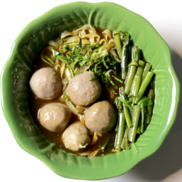 ก๋วยเตี๋ยว น้ำ ลูกชิ้นล้วน | Noodles Soup with Beef Balls only