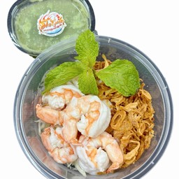 กุ้งแช่น้ำปลา (กุ้งลวกสุก)