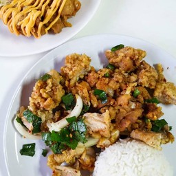 ข้าวยำไก่กรอบ L