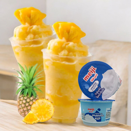 สับปะรดปั่นสมูทตี้โยเกิร์ต