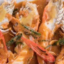 พะแนงกุ้งใหญ่