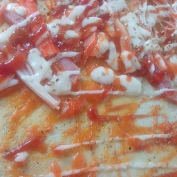 เครปตัดพิซซ่า+พริกเผา