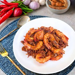 กุ้งทอดซอสมะขาม (กับข้าว)