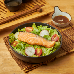 สลัดสเต็กปลาแซลมอน