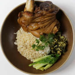 ข้าวโคนขาหมู | Rice with Lower Pork Knuckle