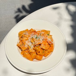 Gochujang Shrimp Rigatoni
