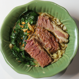 ก๋วยเตี๋ยว น้ำ โกเบตุ๋น | Noodles Soup with Braised Plate Short Rib