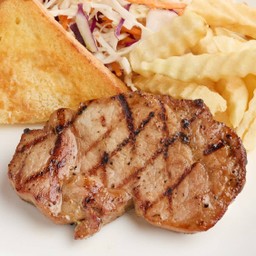 สเต๊กหมูสันคอทีเด็ด