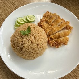 ข้าวมันไก่ทอดธรรมดา