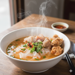 เส้นใหญ่น้ำ ต้มยำ