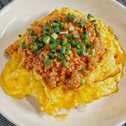 ข้าวไข่ข้น+หมูสับ