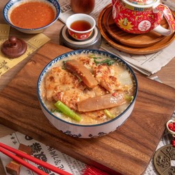สุกี้น้ำไก่+หมึกกรอบ