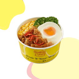 ข้าวด้งสไปซี่ไก่และไข่