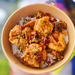 กระเพรากุ้งงตัวเบอเริ้มมม