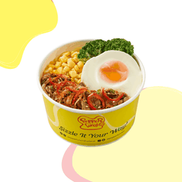 ข้าวด้งสไปซี่เนื้อและไข่