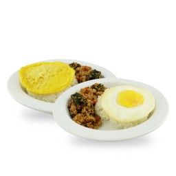 ข้าวหอมมะลิกะเพราไก่พ่นไฟ