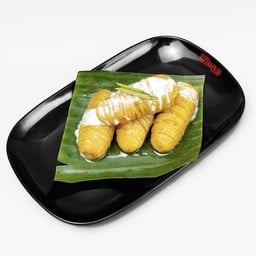 กล้วยไข่เชื่อม ราดหัวกะทิ