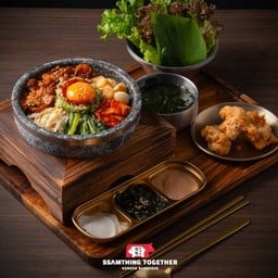 เซตบิบิมบับหน้าเนื้อผัดซอส