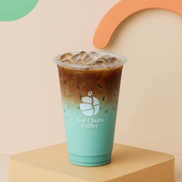 Iced Mint Coffee Latte I กาแฟมิ้นท์นมสด เย็น (22oz)
