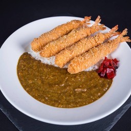Ebi Fried Curry Rice ข้าวแกงกะหรี่กุ้งทอด