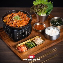 เซตบุลโกกิหมูสันคอผัดซอสโคชูจัง