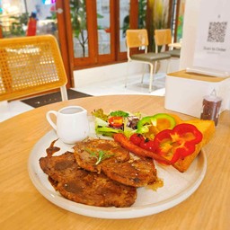 สเต็กไก่พริกไทยดำ