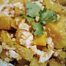 ฟักทองผัดไข่