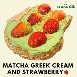 มัทฉะกรีกครีมสตอเบอรี่ โทสต์🍓