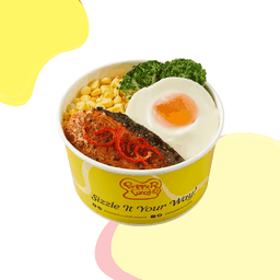 ข้าวด้งสไปซี่แซลมอนและไข่