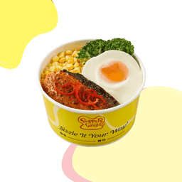 ข้าวด้งสไปซี่แซลมอนและไข่