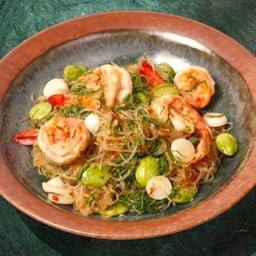 ผัดสามฉุนกุ้ง