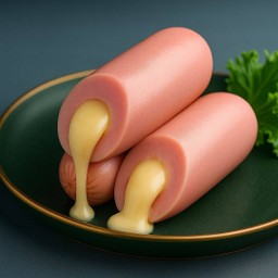 ไส้กรอกวนิลาชีสทอด