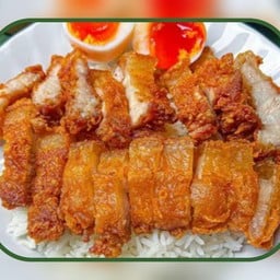 หมูสามชั้นทอดกรอบ ( เป็นกับ )