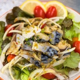 ยำปลาซาบะดอง