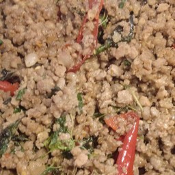 ผัดกะเพราหมูสับ