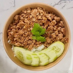 ข้าวหมูสับผัดซีอิ๊ว