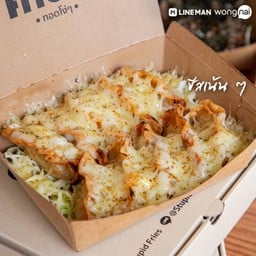 เกี๊ยวซ่าทอด Stupid fries & ชาลงกา ท่าไม้