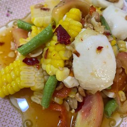 ตำข้าวโพดไข่เค็ม