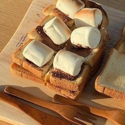 ปังปิ้ง Nutella mashmellow