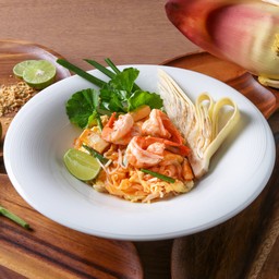 ผัดไทยกุ้งสด