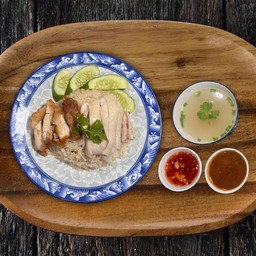 ข้าวมันไก่ผสม