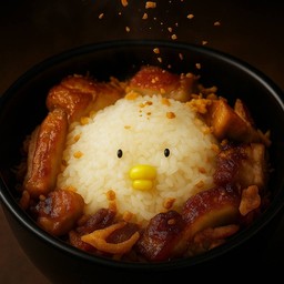 ข้าวหมูกรอบผัดกระเทียมพริกไทย