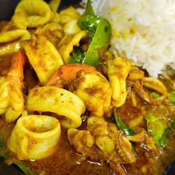 ข้าว พริกแกงทะเล