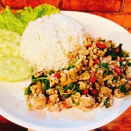 ข้าวกระเพราหมูสับ