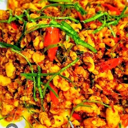 คั่วกลิ้งเจ+ข้าว